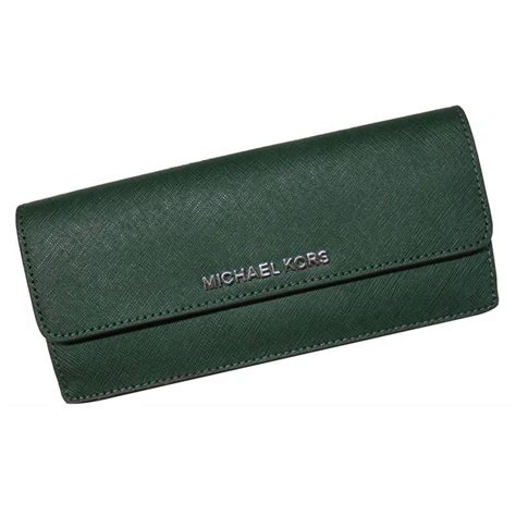 michael kors saffiano leather moss green flat wallet|large saffiano leather continental wallet.